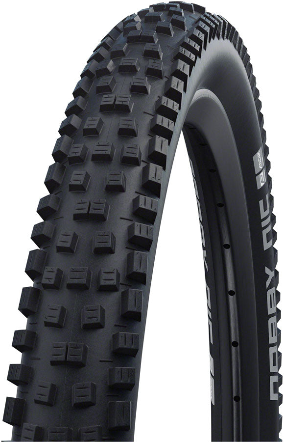 Schwalbe Nobby Nic Addix Tire 27.5x2.60 Folding Tubeless Ready Addix Speedgrip SnakeSkin Apex 67TPI Black - The Bike Hub