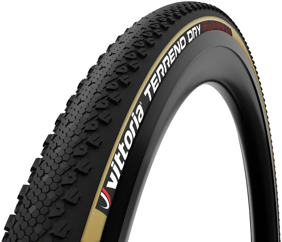 Vittoria Terreno Dry Tire - 700 x 40 Tubeless Folding Black/Tan 1C G2.0