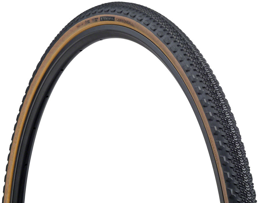 Teravail Cannonball Tire - 700 x 35 Tubeless Folding Tan Durable 60tpi Fast Compound