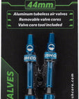 CushCore Tubeless Presta Valve Set - 44mm Blue - The Bike Hub