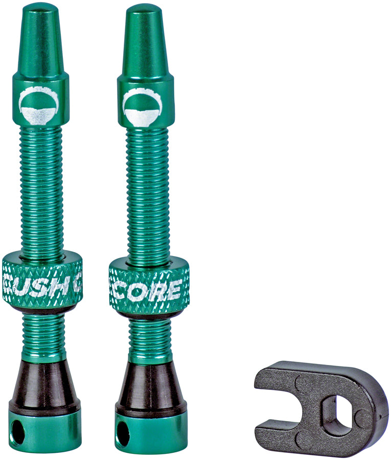 CushCore Tubeless Presta Valve Set - 44mm Turquoise