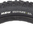 MSW Utility Player Tire - 16 x 2.25 Black Rigid Wire Bead 33tpi