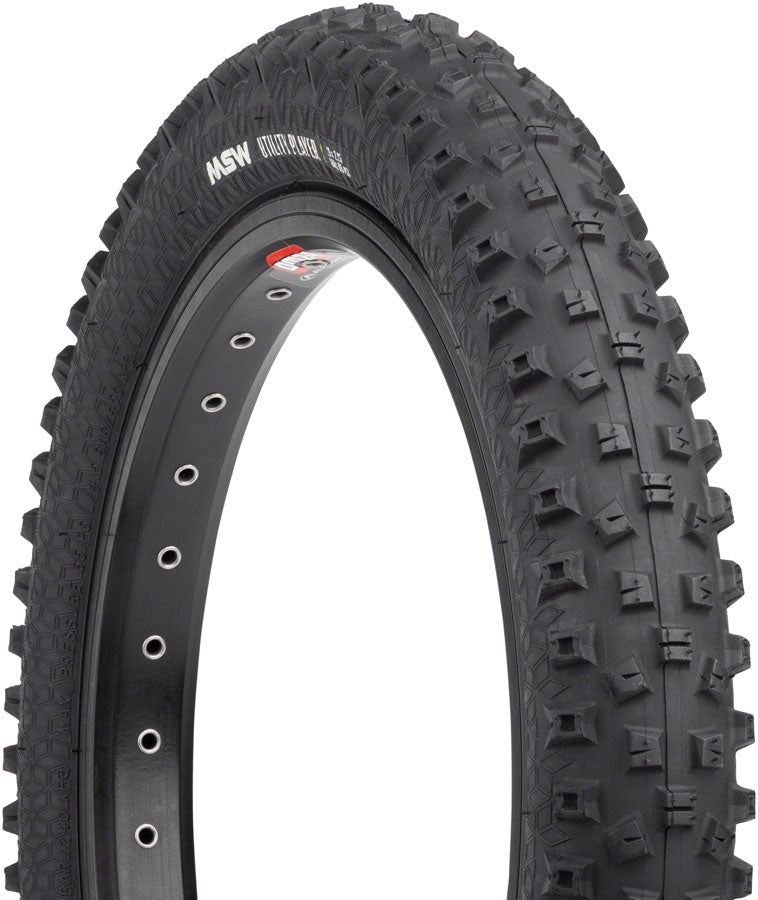 MSW Utility Player Tire - 16 x 2.25 Black Folding Wire Bead 33tpi