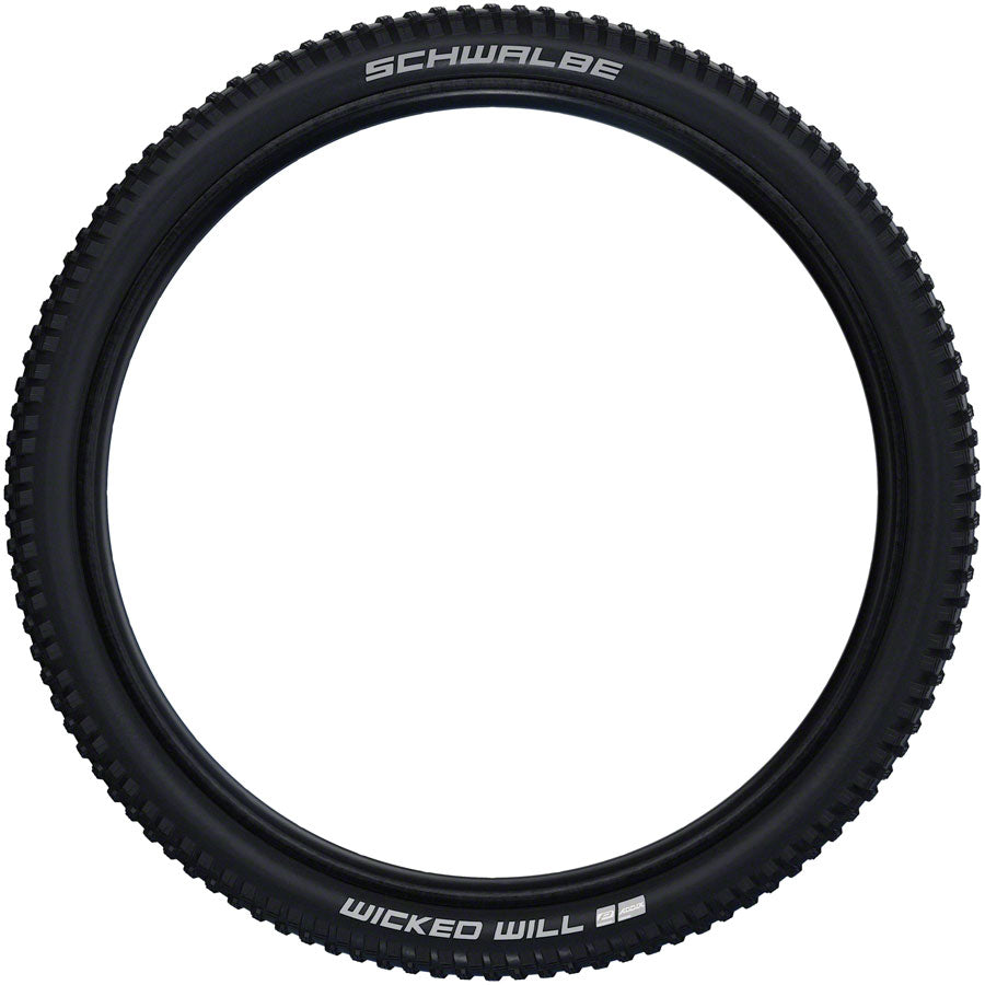 Schwalbe Wicked Will Tire - 27.5 x 2.4 Tubeless Folding BLK Performance Line Addix Twin Skin - The Bike Hub