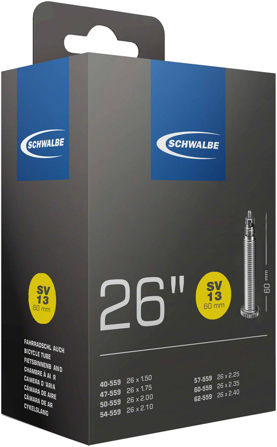 Schwalbe Standard Tube - 26 x 1.5 - 2.5 40mm Presta Valve