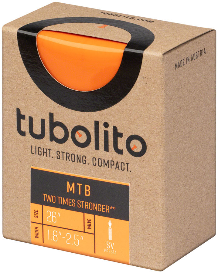 Tubolito Tubo MTB Tube - 26 x 1.8-2.5&quot; 42mm Presta Valve Orange