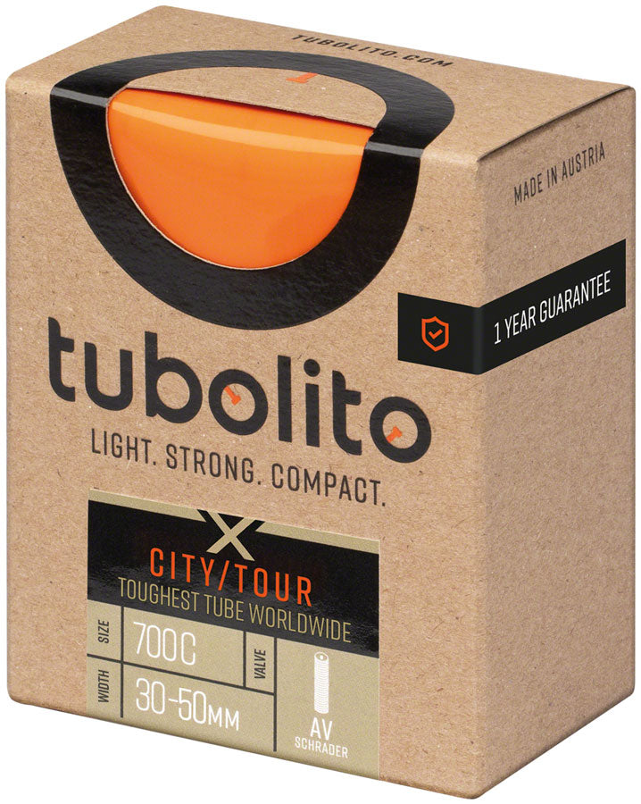 Tubolito X-Tubo City/Tour Tube - 700 x 30-50mm 40mm Schrader Valve Orange