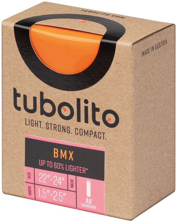 Tubolito Tubo BMX Tube - 22/24 x 1.5-2.5&quot; 40mm Schrader Valve Orange