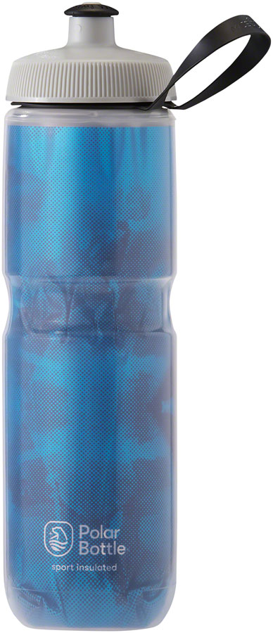 Polar Bottles Sport Insulated Fly Dye Water Bottle - 24oz Electric Blue