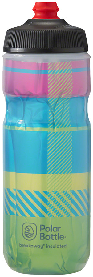 Polar Breakaway Insulated Tartan Water Bottle - Green/Blue 20oz