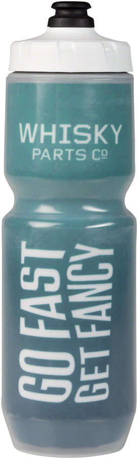 WHISKY Go Fast Get Fancy Purist Insulated Water Bottle - Green White 23oz