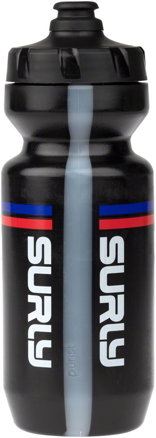 Surly Intergalactic Purist Non-Insulated Water Bottle - Black/Red/Blue 22 oz