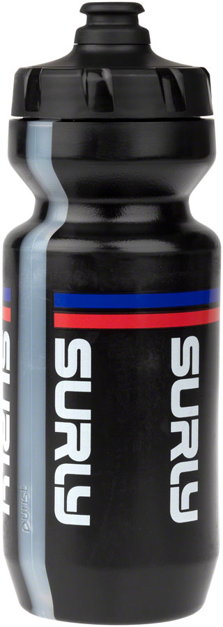 Surly Intergalactic Purist Non-Insulated Water Bottle - Black/Red/Blue 22 oz