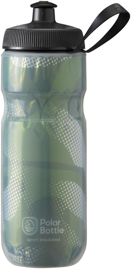 Polar Bottle Sport Insulated Bottle Contender Olive/Silver - 20oz