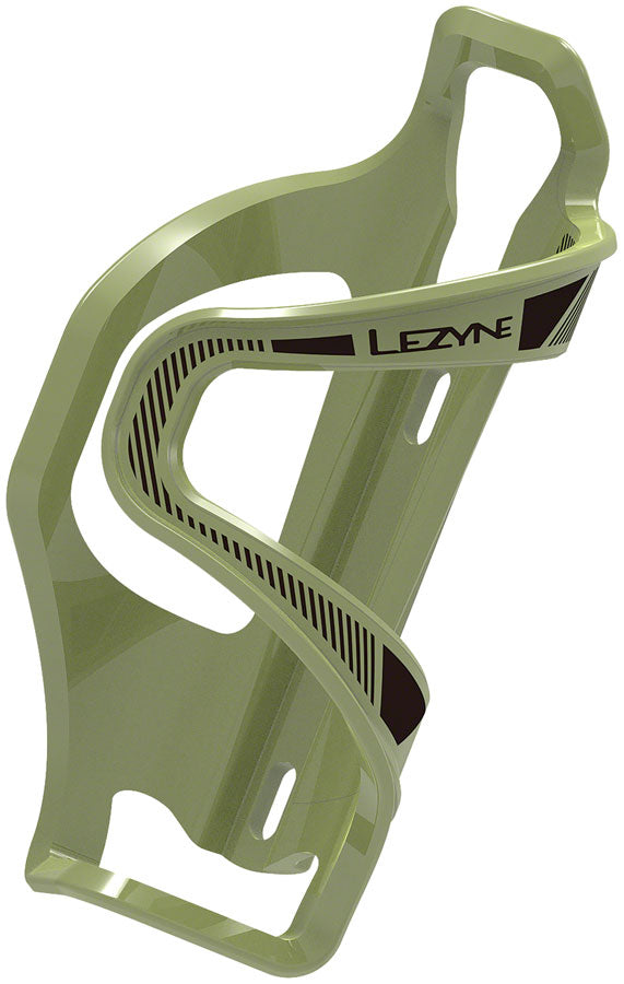 Lezyne Flow SL Water Bottle Cage - Left Side Entry Army Green