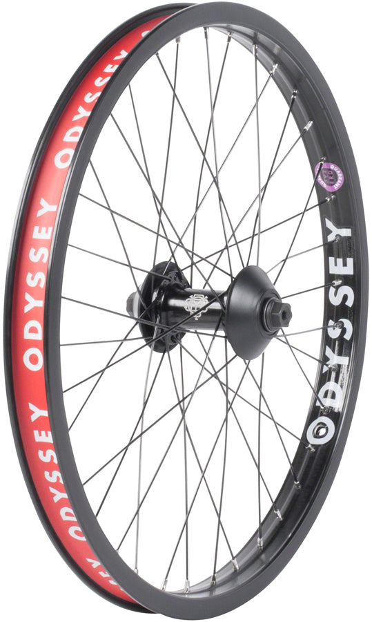 Odyssey Quadrant Front Wheel - 20&quot; 3/8&quot; x 100mm Rim Brake Black Clincher