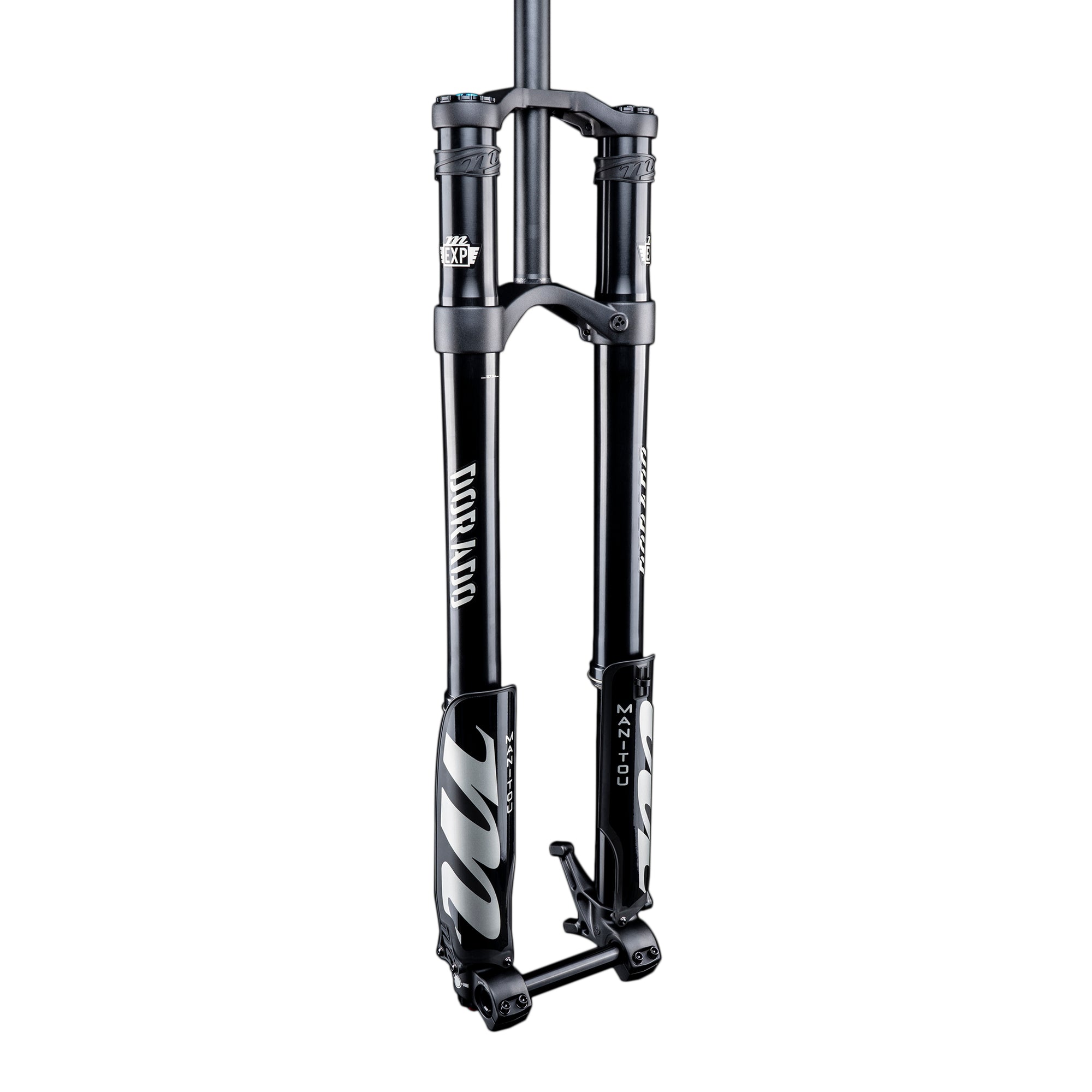 Manitou Dorado Expert Suspension Fork - 27.5&quot; 203 mm 20 x 110 mm 47 mm Offset BLK Straight Steerer - The Bike Hub