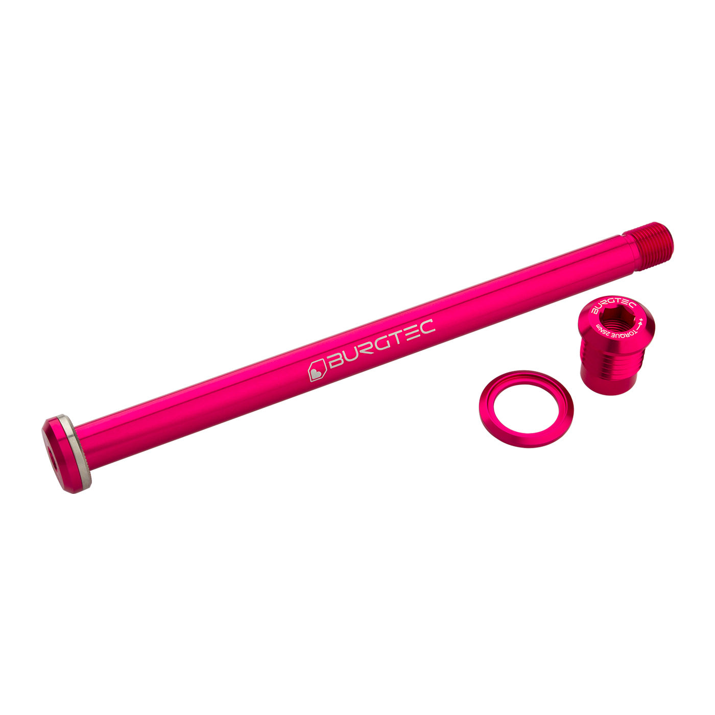 Burgtec Yeti Boost Rear Axle 12x174mm - Toxic Barbie Pink