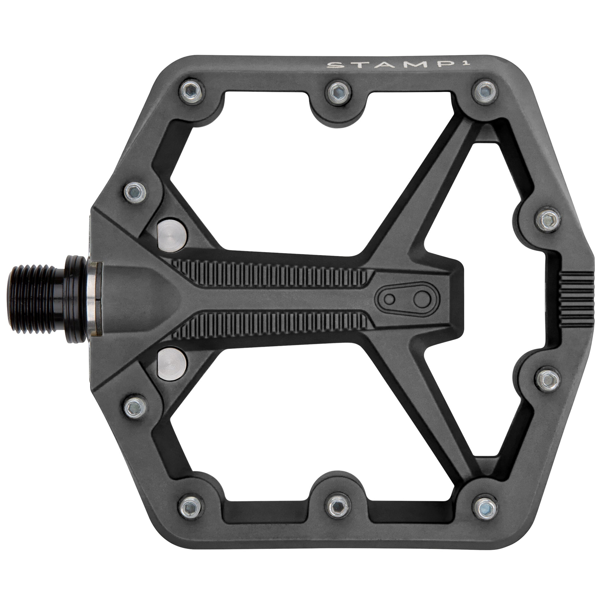 Crankbrothers Stamp 1 Gen 2 Pedals - Platform Composite 9/16" Black Small - The Bike Hub