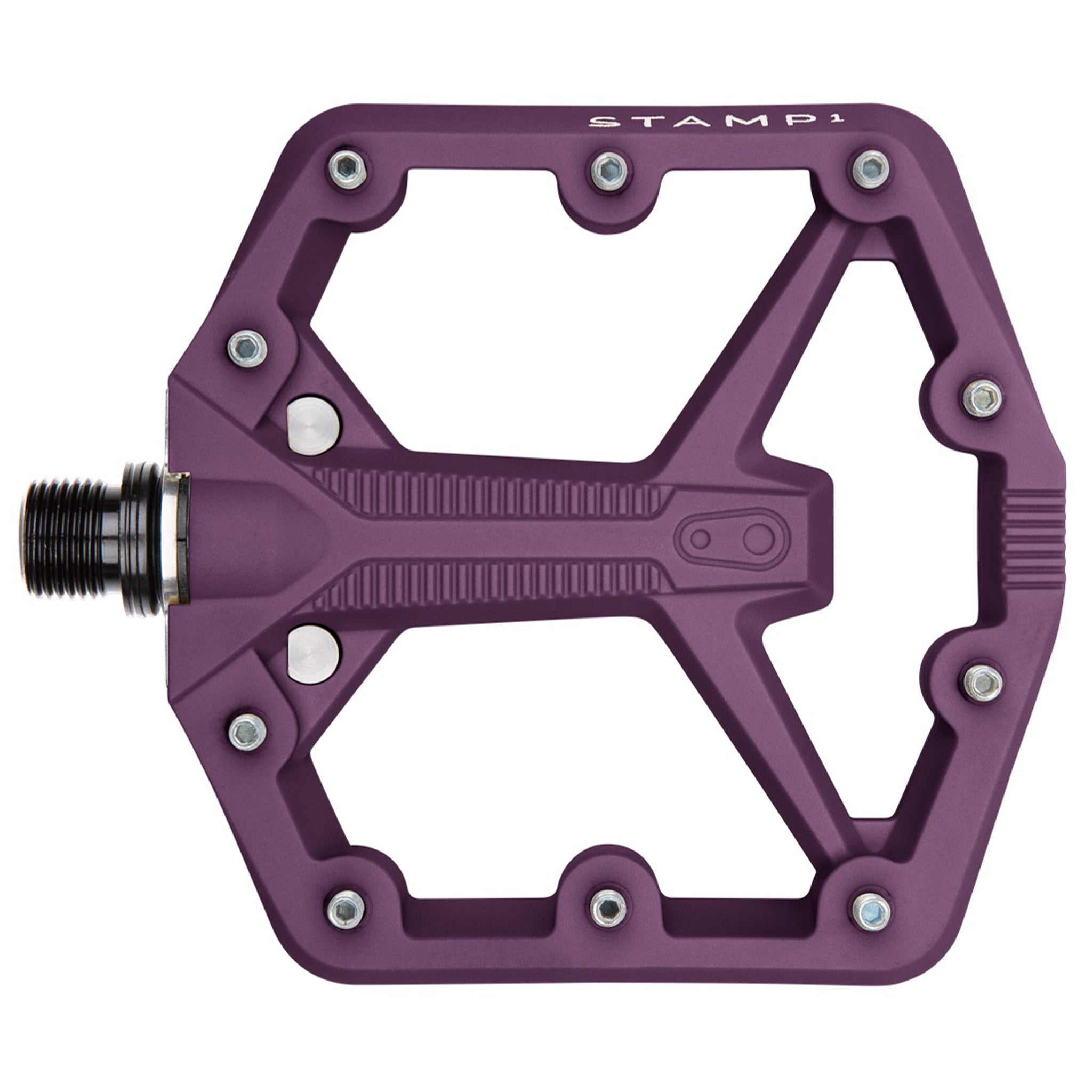 Crank Brothers Stamp 1 Gen 2 Pedals - Platform Composite 9/16&quot; Purple Small
