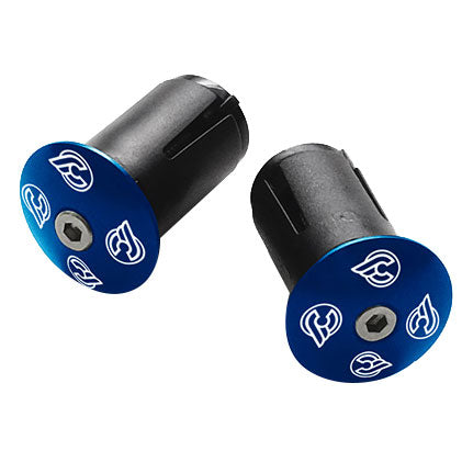 Cinelli Expander Alloy End Plugs Ano Blue Pair