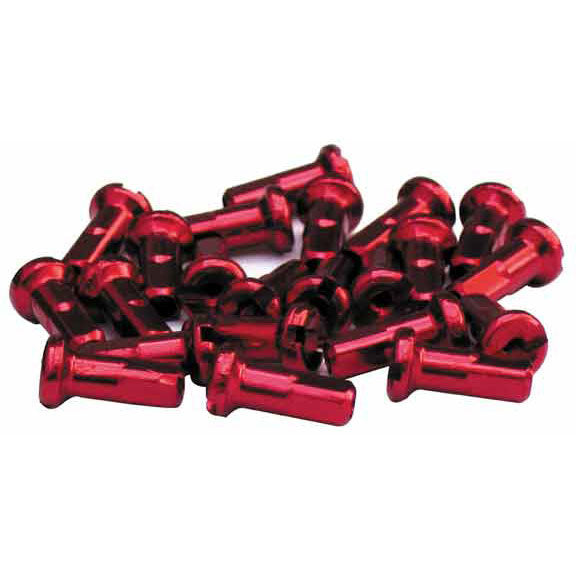 Halo 14g Alloy Nipple 12mm Red 50/Count