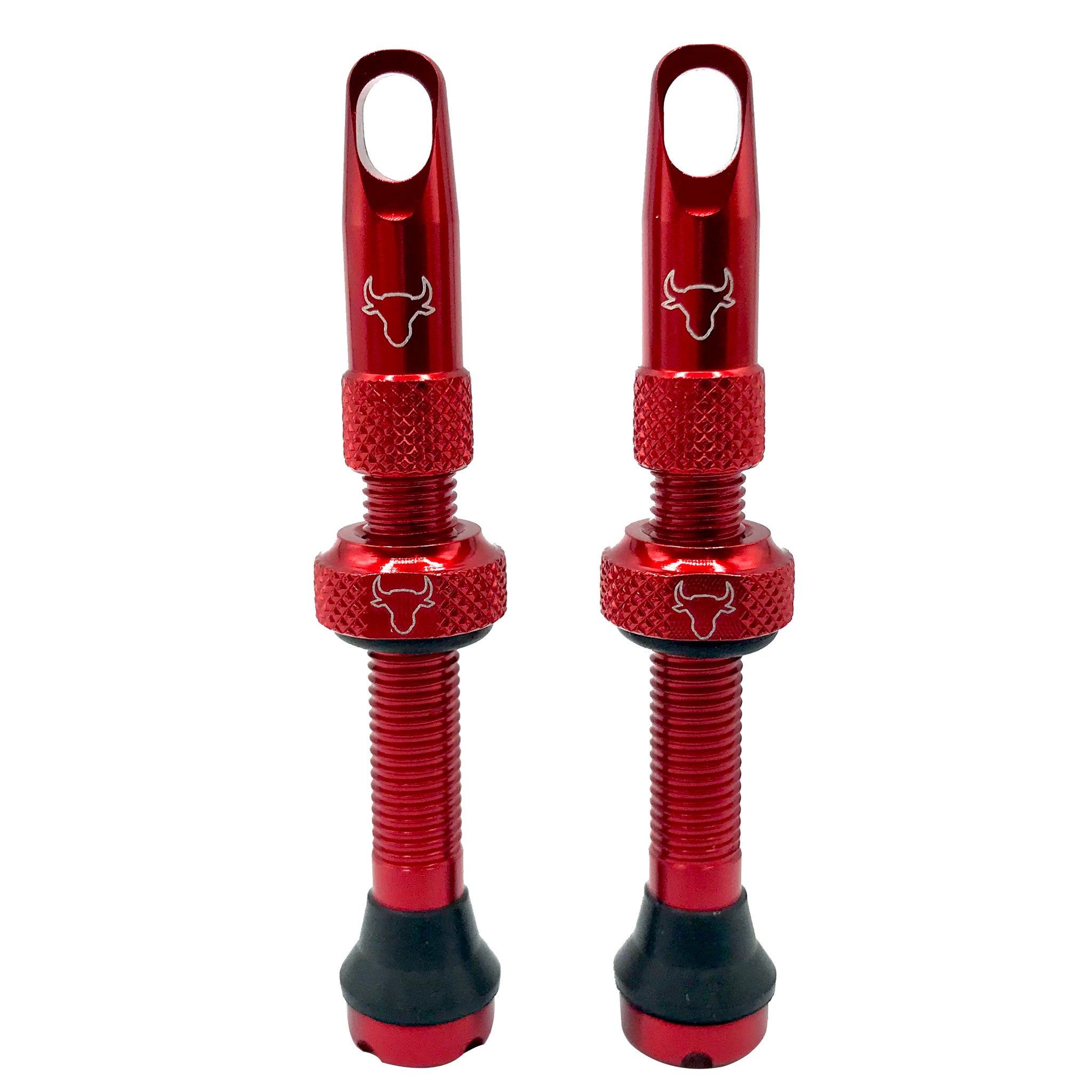 Hold Fast Cycling Tubeless Valve Stem 42mm (Pair) - Red
