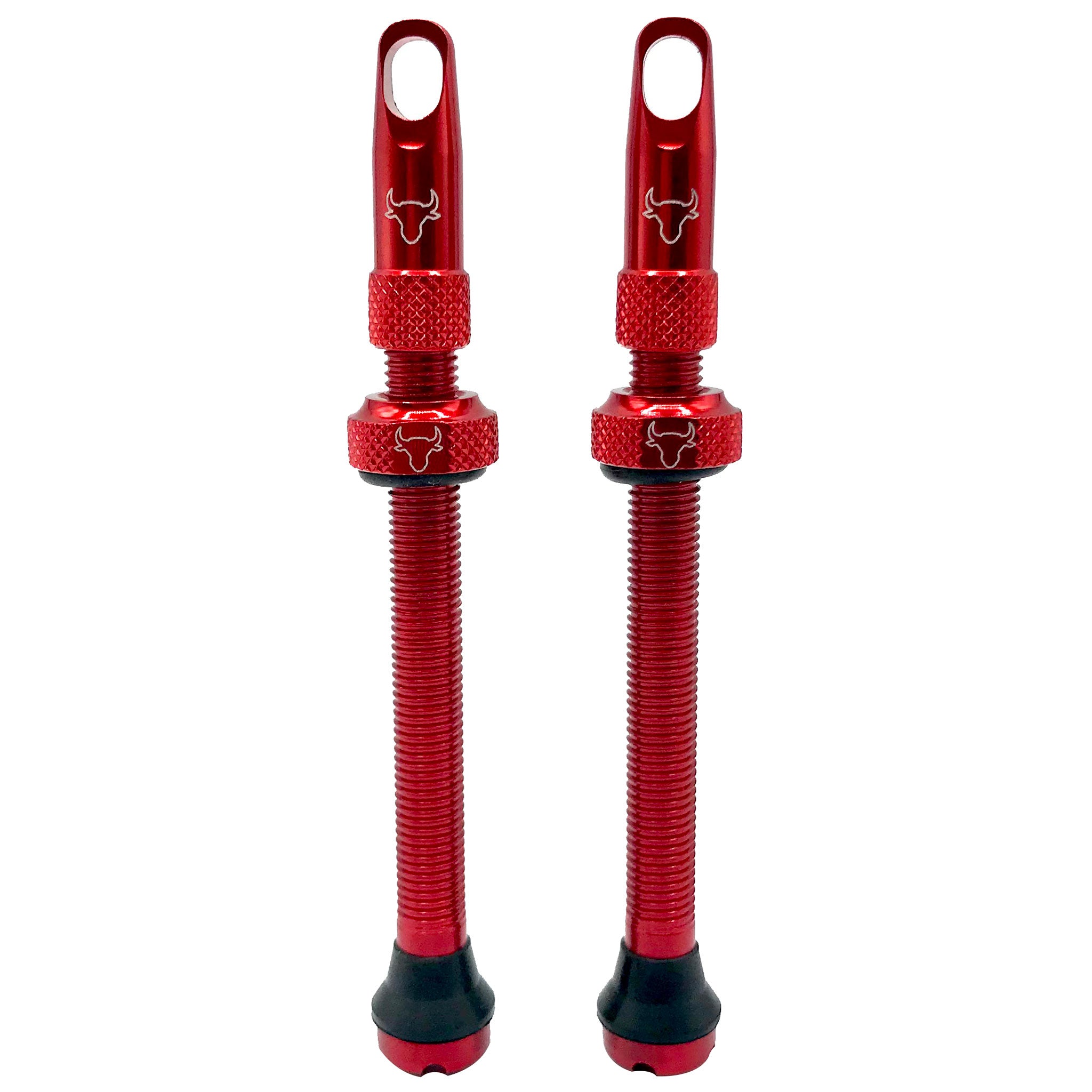 Hold Fast Cycling Tubeless Valve Stem 65mm (Pair) - Red