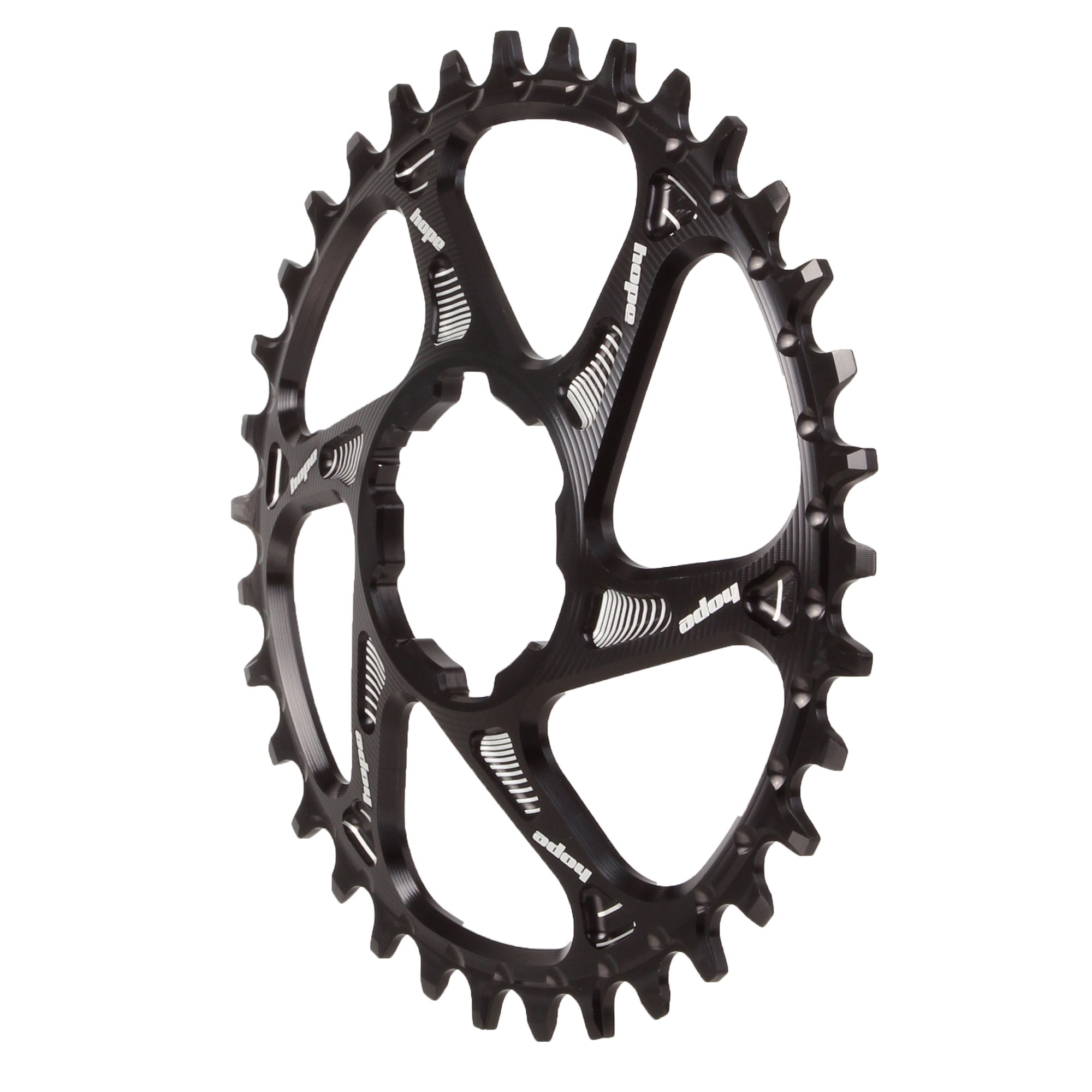Hope Spiderless Retainer Chainring - 30t Hope Direct Mount R22 Black - The Bike Hub