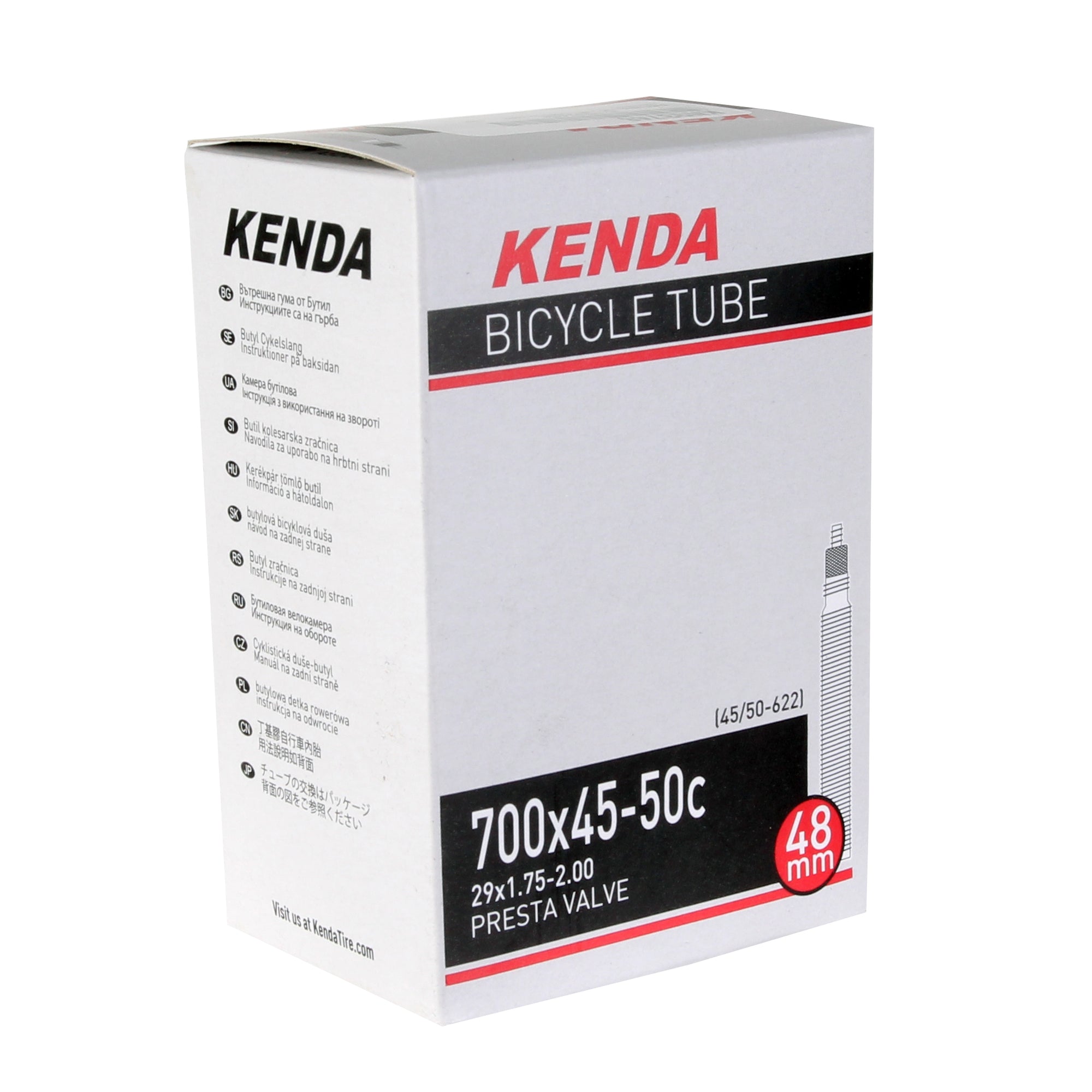Kenda Butyl Tube 700 x 45-50 PV 48mm - Each - The Bike Hub