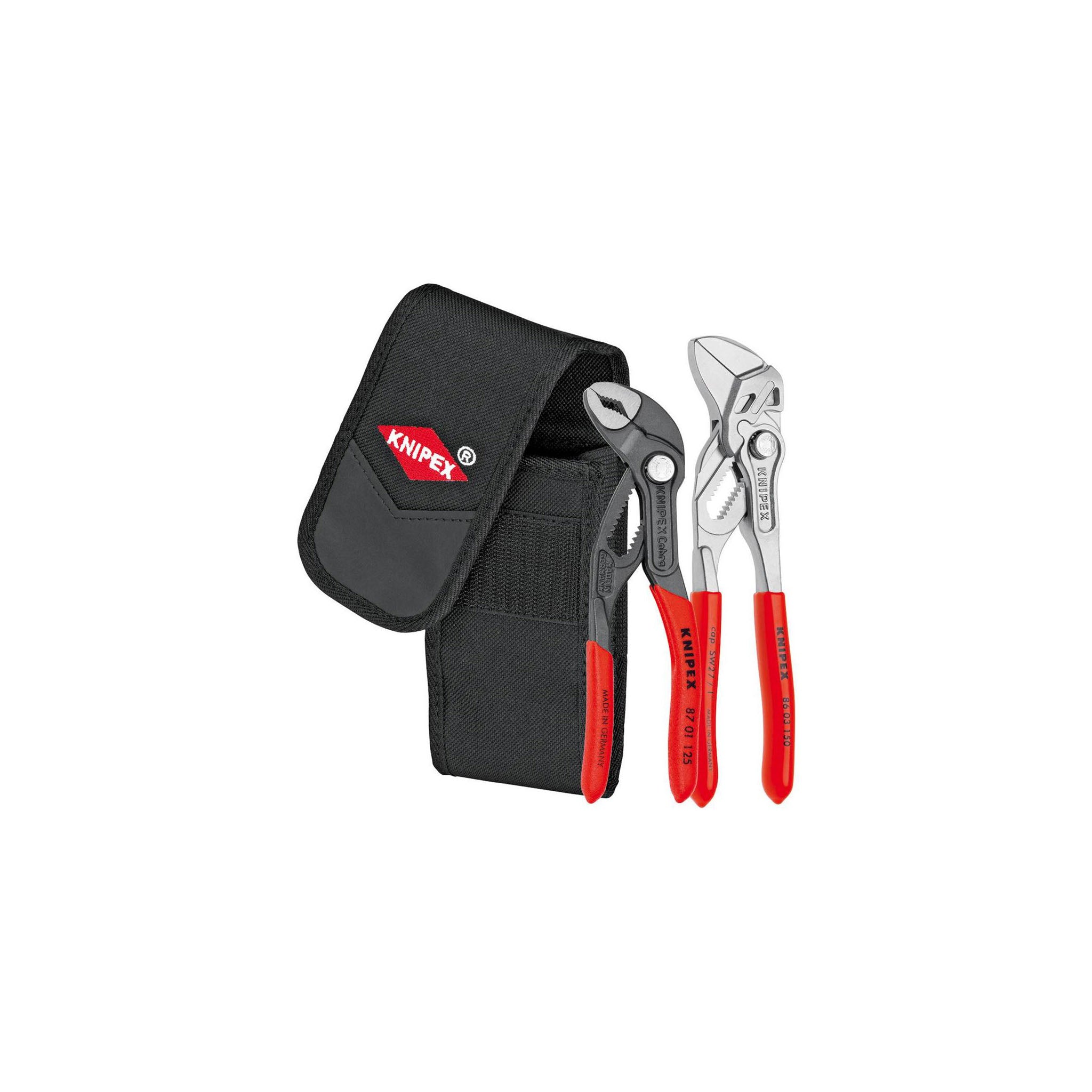 Knipex 00 20 72 V01 2 Piece Set Mini Pliers in Belt Pouch