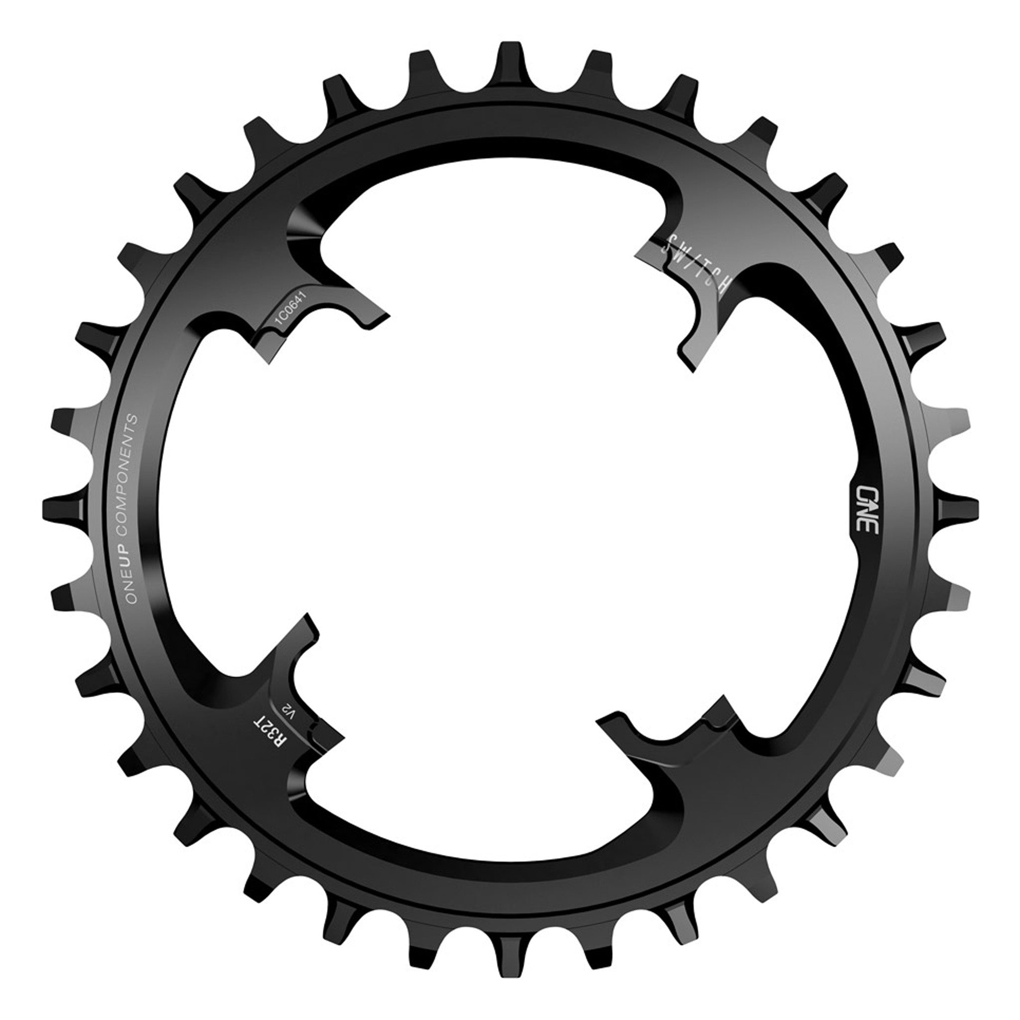 OneUp Components Switch Round V2 12sp Chainring 30t Black