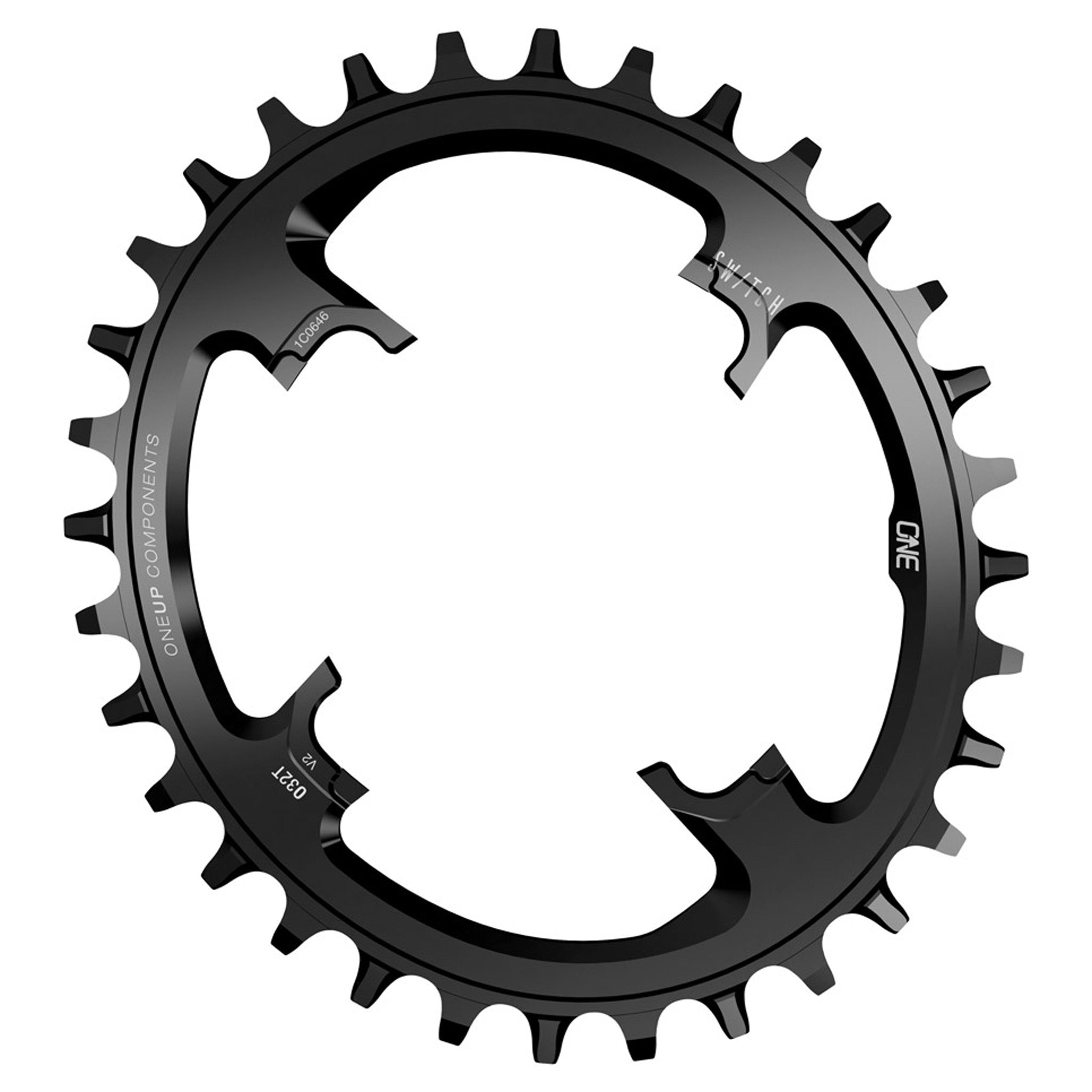 OneUp Components Switch Oval V2 12sp Chainring 30t Black