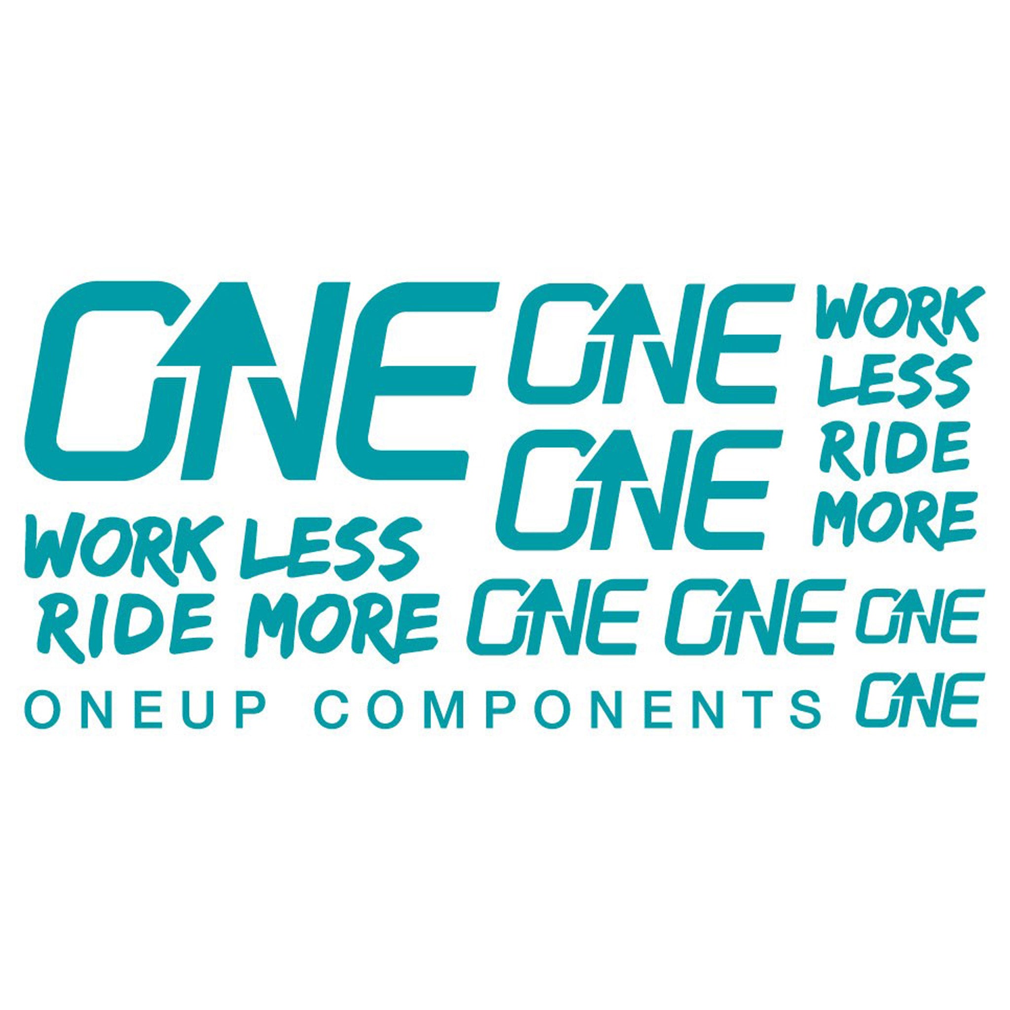OneUp Components Riser Bar Decal Kit Turquoise