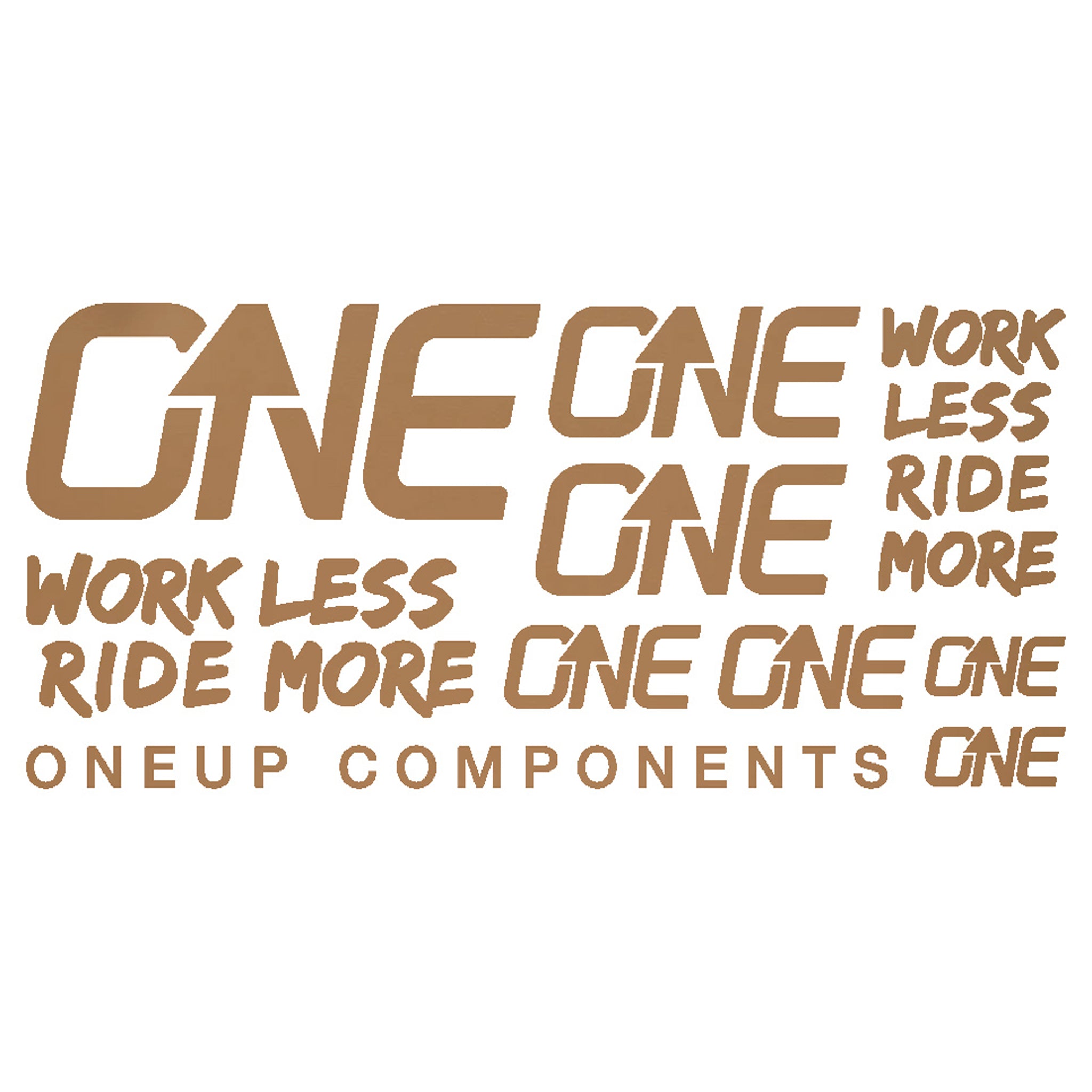 OneUp Components Riser Bar Decal Kit Matte Bronze