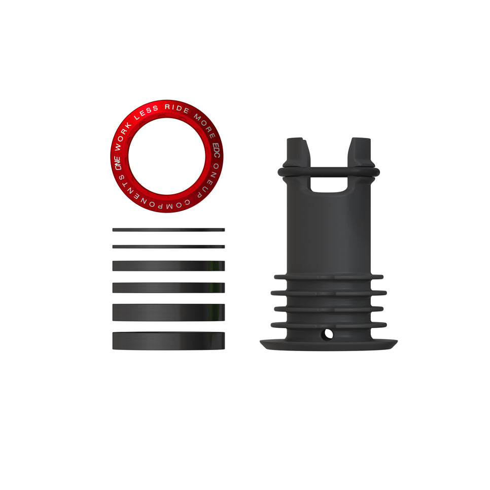 OneUp Components EDC Threaded Top Cap Red
