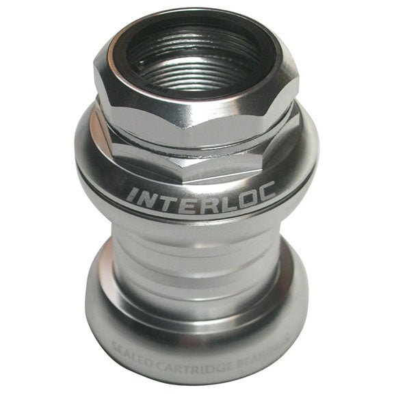 Interloc Racing Design Techno-Glide Headset 1&quot; Threaded - Silver