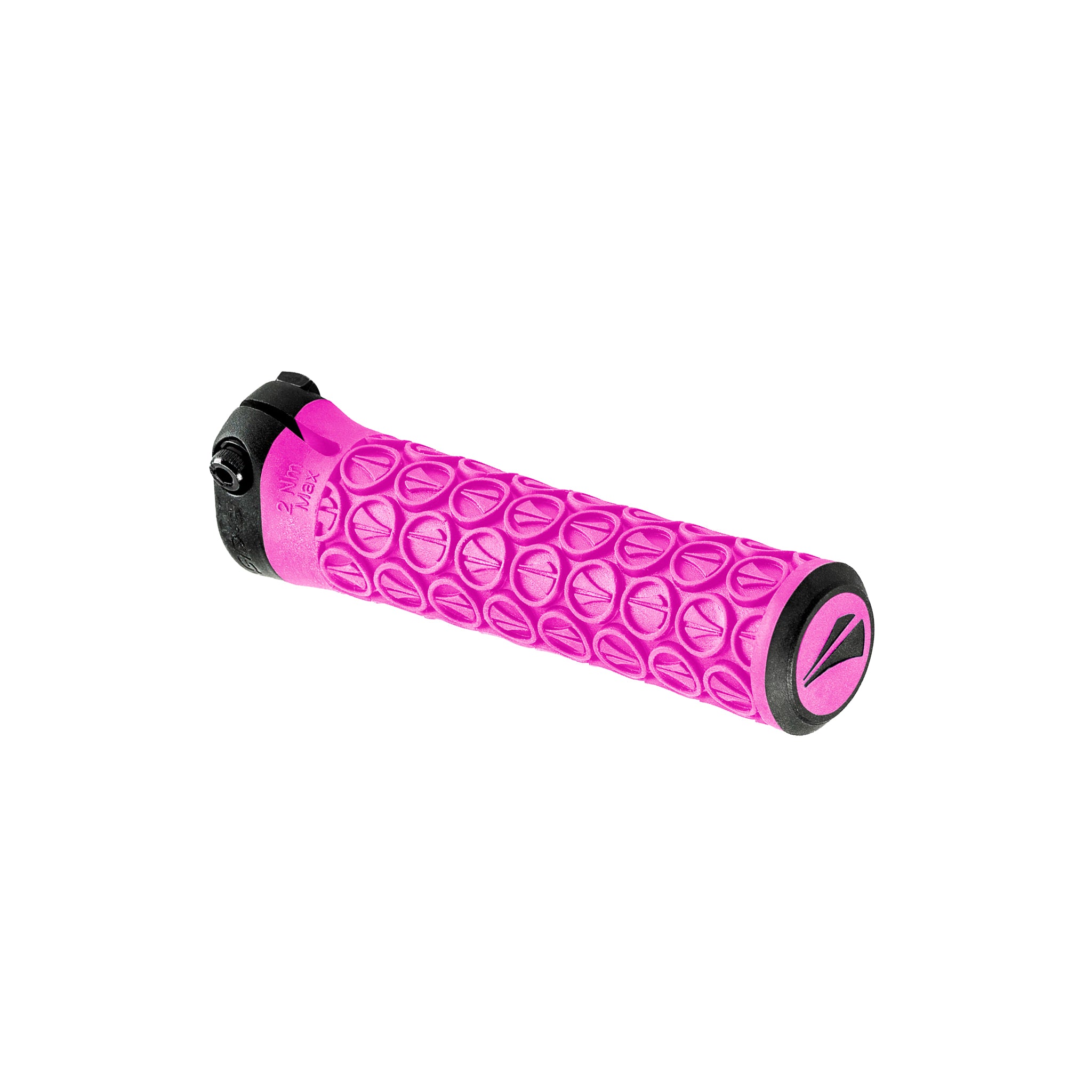 SDG Slater Jr Lock-On MTB Grips - Neon Pink/Blk