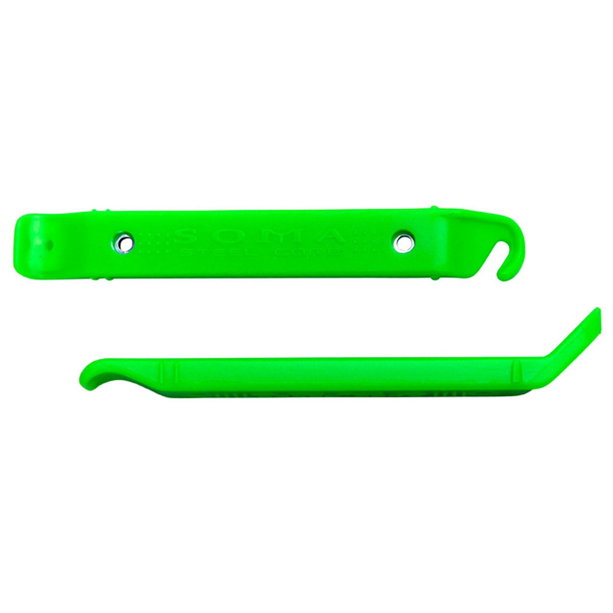 Soma Steel Core Tire Levers Pair - Neon Green