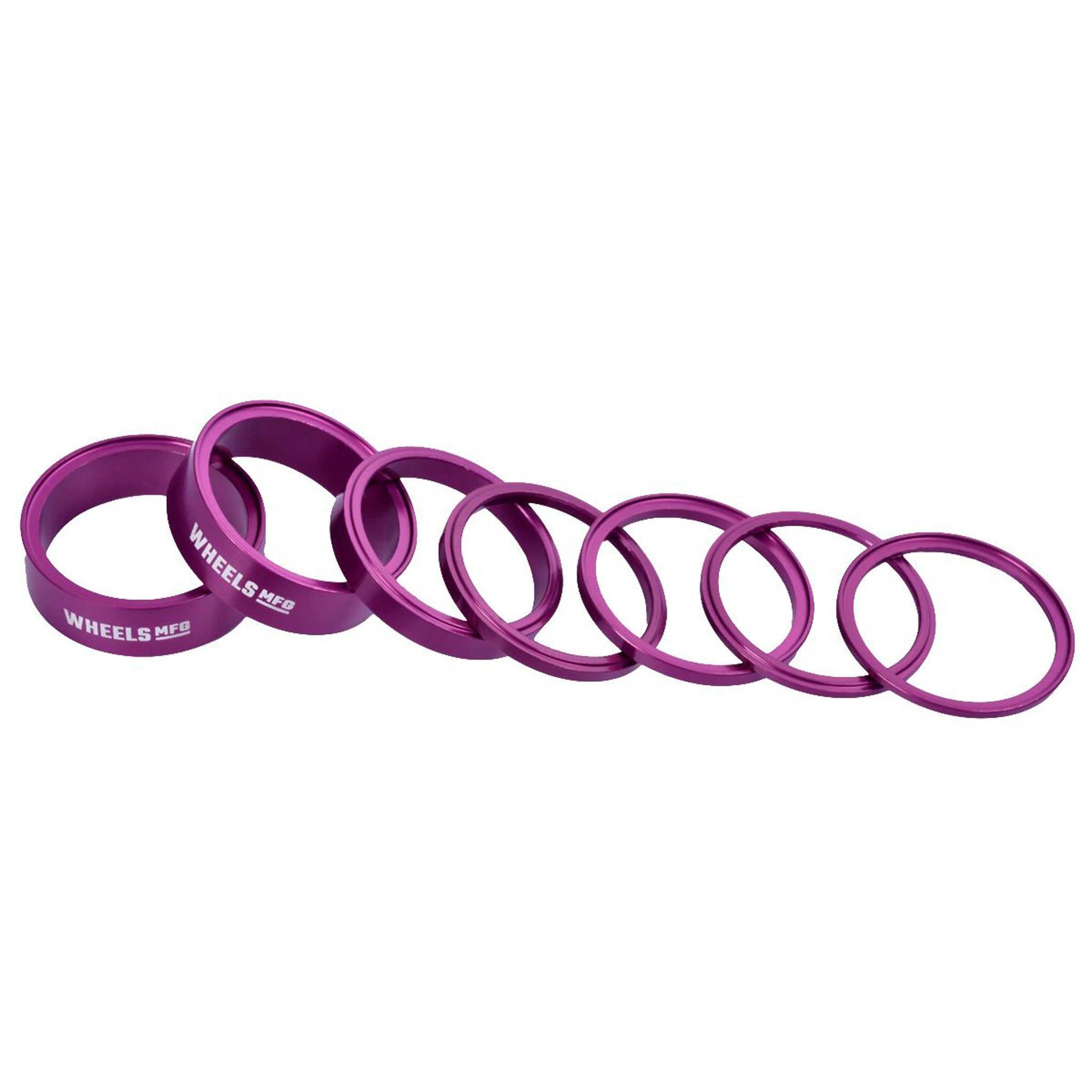 Wheels Manufacturing StackRight Headset Spacer Kit - Purple