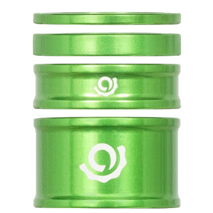 Industry Nine Headset Combo Spacer Kit 1-1/8&quot; Set/4 Lime