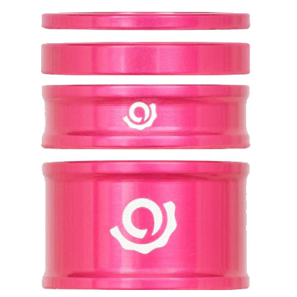 Industry Nine Headset Combo Spacer Kit 1-1/8&quot; Set/4 Pink