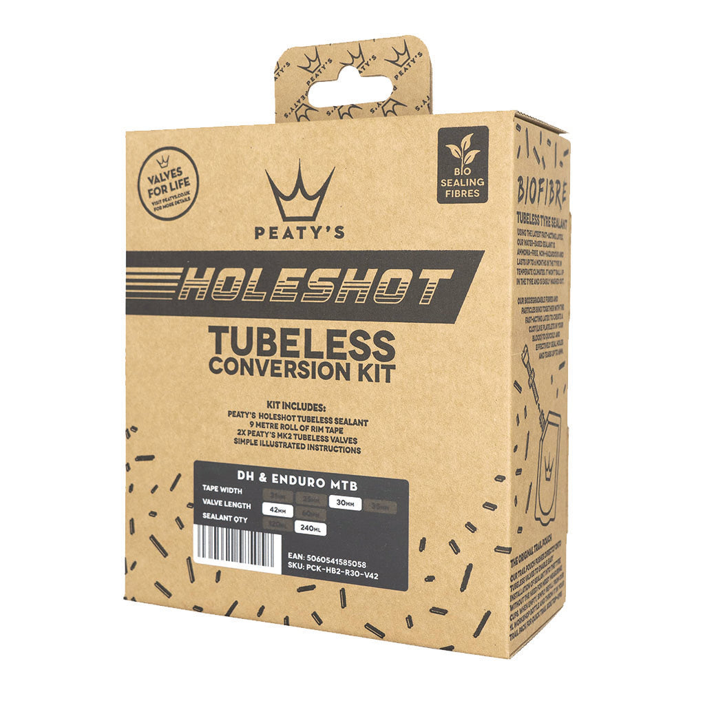 Peatys Holeshot Tubeless Conversion Kit (30mm) Enduro