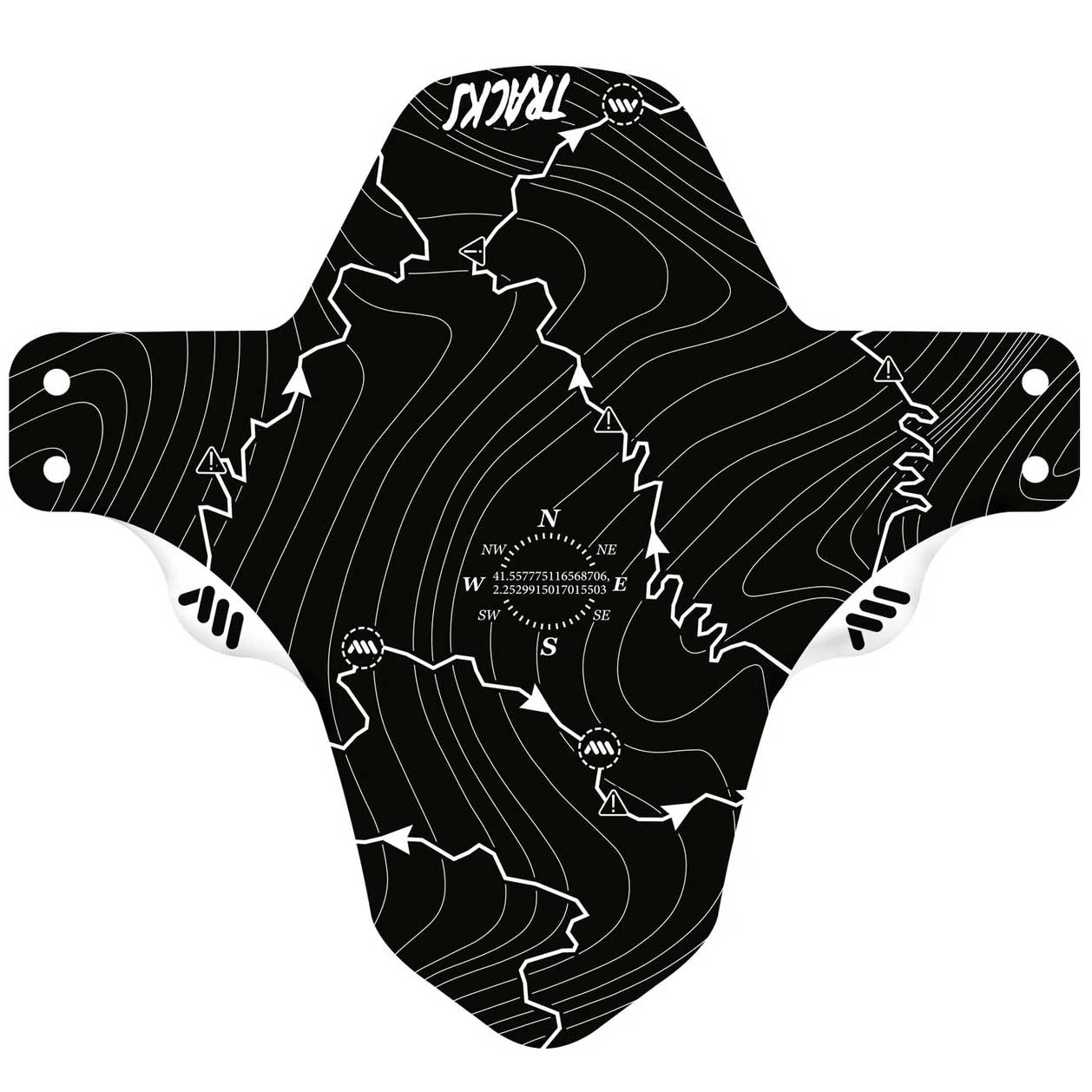 All Mountain Style Mud Guard Tracks White